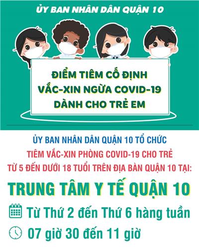 Image: Điểm tiêm cố định Vắc-xin ngừa Covid-19 dành cho trẻ em