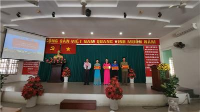 Image: Hội thi tìm hiểu thực hiện Đề án số 06-ĐA/TU ngày 20 tháng 8 năm 2021 của Ban Thường vụ Thành ủy Thành phố Hồ Chí Minh “Nâng cao vai trò của Mặt trận Tổ quốc Việt Nam và Nhân dân giám sát tổ chức đảng, đảng viên và hoạt động của chính quyền các cấp Thành phố Hồ Chí Minh giai đoạn 2021 – 2030”. 